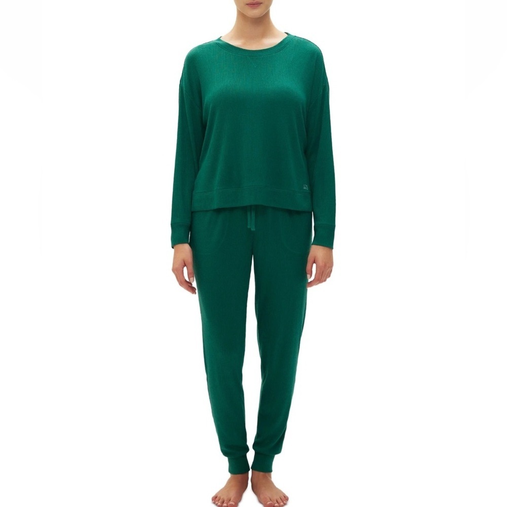 GapBody Cozy Soft Green Lounge Pajama Set Women’s Small